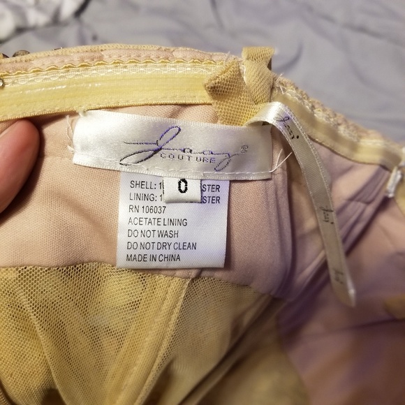 HP Prom dress beaded gown 0 xs - Picture 6 of 8